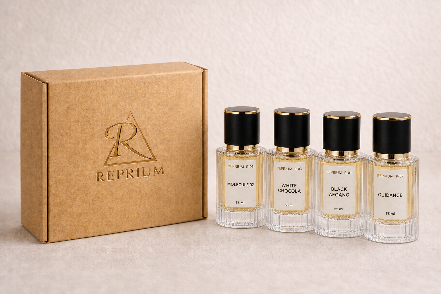 Первая коллекция флаконов REPRIUM
